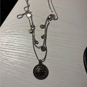 American Eagle Outfitters Silver Layered Necklace
